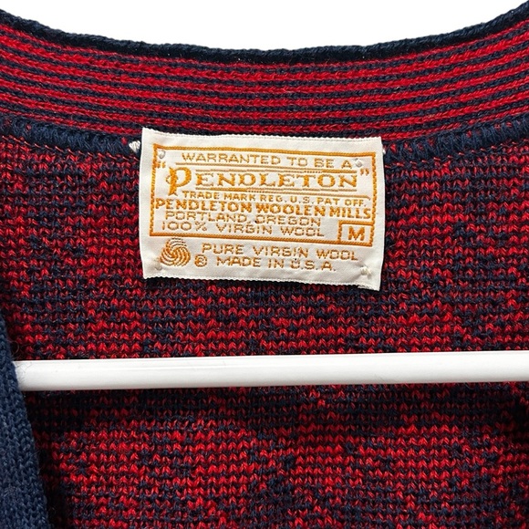 100% Wool Pendleton Sweater Vest - Picture 3 of 4